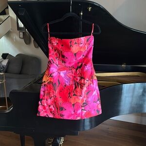 Runaway the Label Strapless Floral Mini Dress